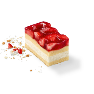Plancha de fresas sin lactosa y sin gluten