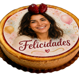 Tarta de queso con Frambuesa Personalizada